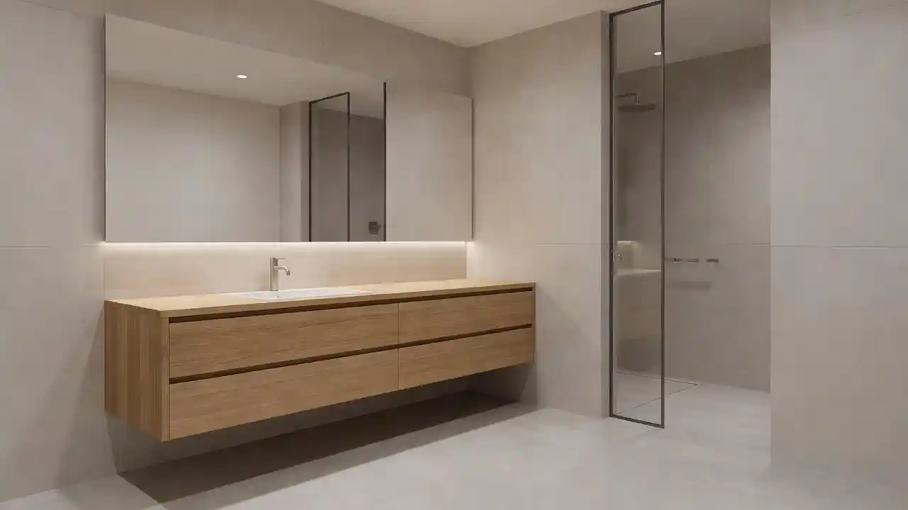 Custom bathroom vanity presentation