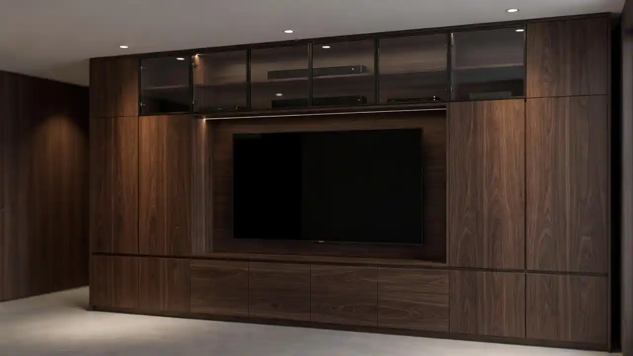 Entertainment center built-ins