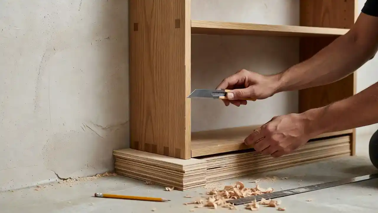 Built-in cabinet installation detail